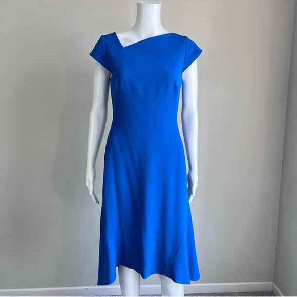 L.K. Bennett Ire Fit And Flare Dress in Andaman Blue - 6 - Picture 2 of 8